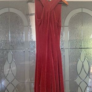 Michael Kors red sparkly dress